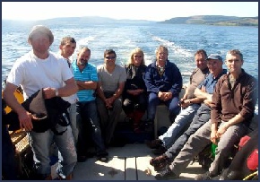 Club members on a recent trip to the Sound of Mull